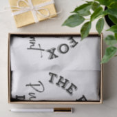 The Finicky Fox - British Pub Sign Seidenpapier (Geschenk)