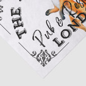 The Finicky Fox - British Pub Sign Seidenpapier (Ausschnitt)