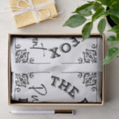 The Finicky Fox - British Pub Sign Seidenpapier (Geschenk)