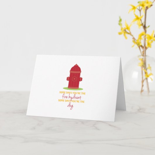 The Fire Hydrant Karte (Gelbe Blume)