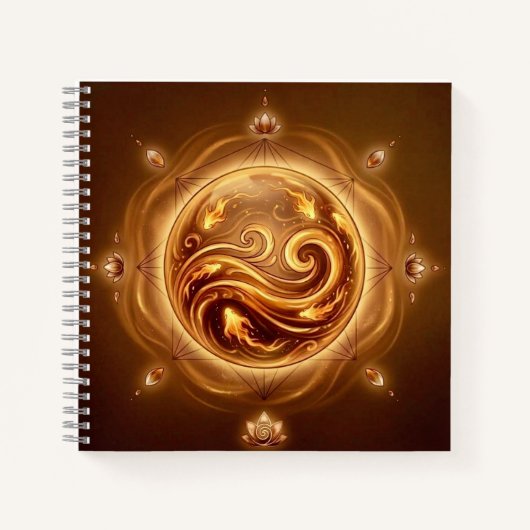 The Fire Oracle Orb Notebook Notizblock (Vorderseite)