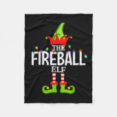 The Fireball Elf Christmas Matching Pajamas  Fleecedecke (Vorderseite)