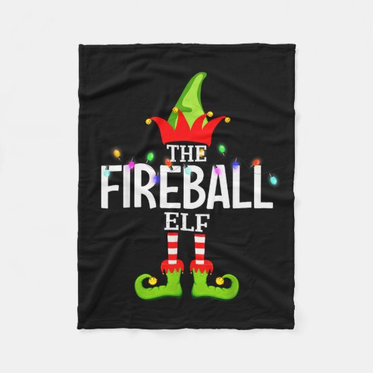 The Fireball Elf Christmas Matching Pajamas  Fleecedecke (Vorderseite)