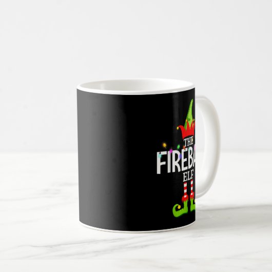 The Fireball Elf Christmas Matching Pajamas Kaffeetasse (VorderseiteRechts)