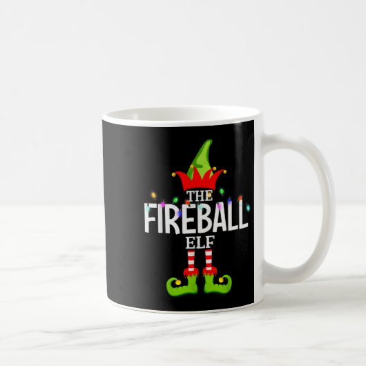 The Fireball Elf Christmas Matching Pajamas Kaffeetasse (Rechts)