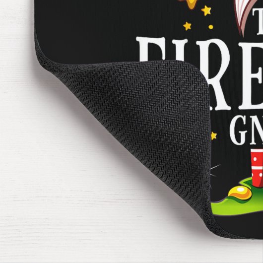 The Fireball Gnome Christmas Matching  Mousepad (Ecke)