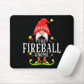The Fireball Gnome Christmas Matching  Mousepad (Mit Mouse)
