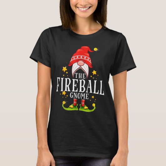 The Fireball Gnome Christmas Matching  T-Shirt (Vorderseite)