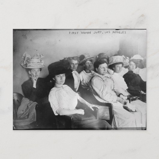 The First All Women Jury in Las Angeles von 1911 Postkarte (Vorderseite)