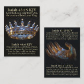 The First and Last LORD King of Israel KJV Card Visitenkarte (Vorne/Hinten)