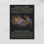 The First and Last LORD King of Israel KJV Card Visitenkarte (Rückseite)