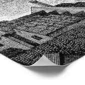 The First Globe Theatre or Rose Theatre Poster (Ecke)