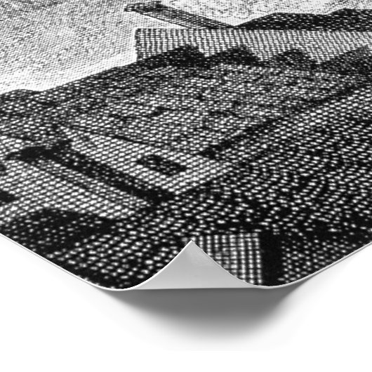 The First Globe Theatre or Rose Theatre Poster (Ecke)