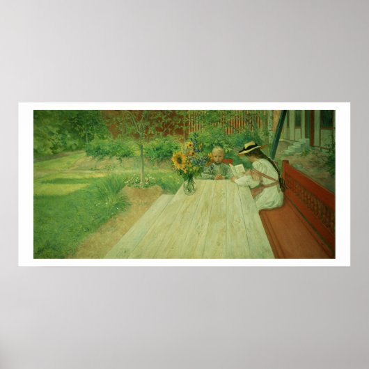 The First Lesson, 1903 Poster (Vorne)