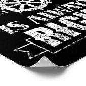 The First Mate Is Always Right Ship Boat Sea Yacht Poster (Ecke)