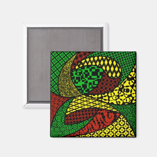 "The First Mix Square Magnet" Magnet (Vorderseite/Rückseite)