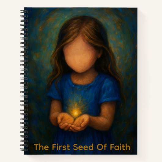 "The first Seed of Faith" Spiralheft Notizblock (Vorderseite)
