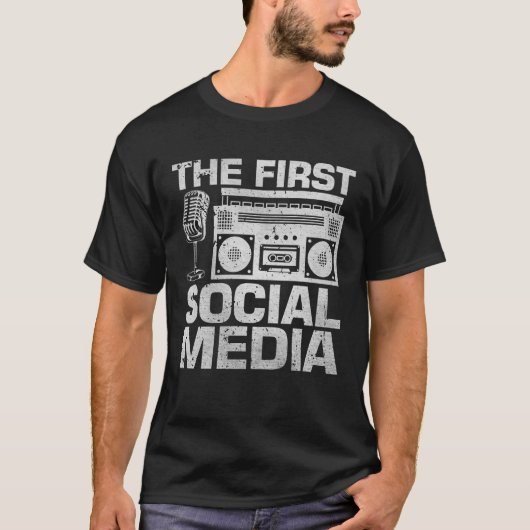 The First Social Media Ham Radio Amateur Radio Ope T-Shirt (Vorderseite)