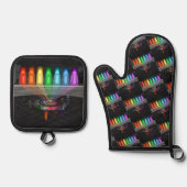 The First Step Ofenhandschuh & Topflappen-Set (Vorderseite)