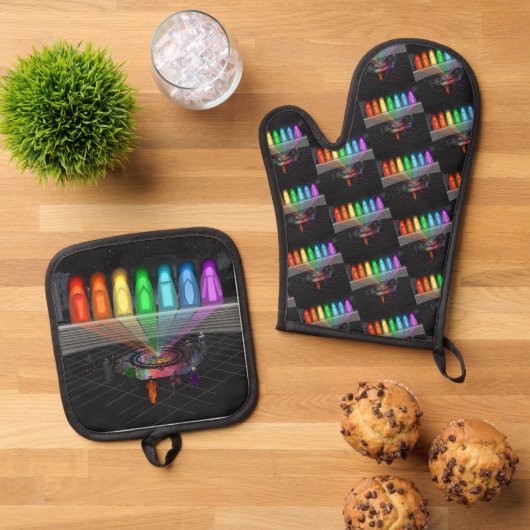 The First Step Ofenhandschuh & Topflappen-Set (Oben Unten)