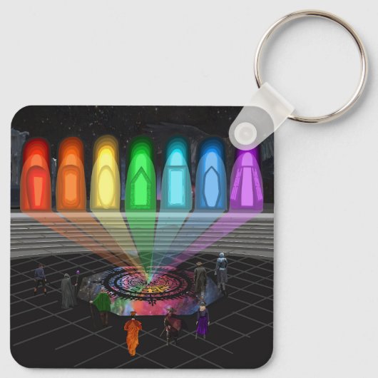 The First Step Schlüsselanhänger (Rückseite)