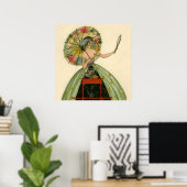 "The Fish Bowl" von Umberto Brunelleschi Poster (Heimbüro)