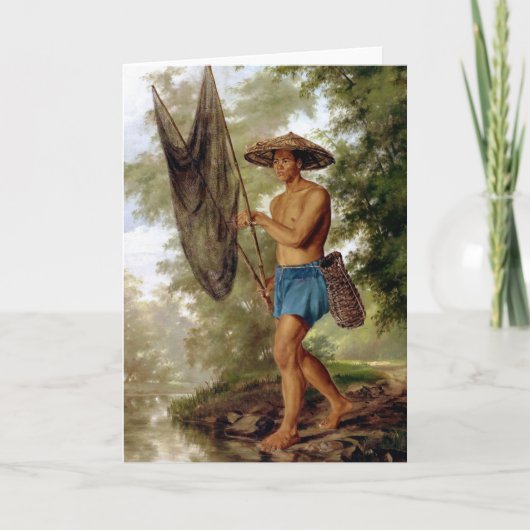 The Fisher from Sacag Fine Art Greetings Card Karte (Vorderseite)