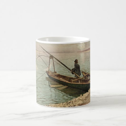 The Fisherman (von Max Kurzweil) Kaffeetasse (Mittel)