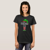 The Fishing Elf  Family Matching Group Christmas T-Shirt (Vorne ganz)