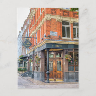 The Fitzroy Tavern, Fitzrovia, London UK Postcard Postkarte