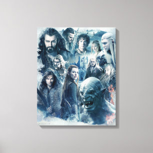 The Five Armies Character Graphic Leinwanddruck