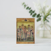 The Five Companions Holy Martyrs Prayer Card Platzkarte (Stehend Vorderseite)