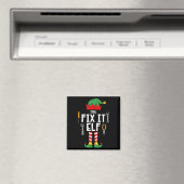 The Fix It Elf Christmas Family Matching Xmas Grou Magnet (In Situ (Geschirrspüler))