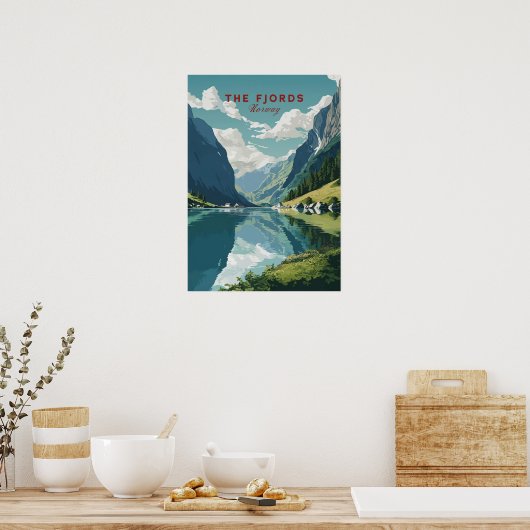 The Fjords, Norway Poster (Küche)