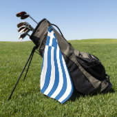 The flag of Greece  Golfhandtuch (Gras)