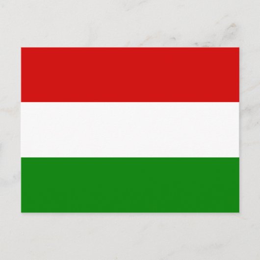 The Flag of Hungary Postkarte (Vorderseite)