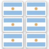 The flagge Argentina Collection pack of 6 Aufkleber (Vorderseite)