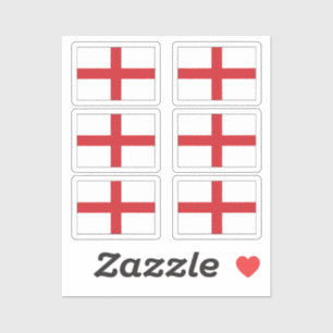 The flagge England Collection Pack von 6 Aufkleber