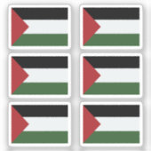 The flagge of Palestine Collection pack of 6 Aufkleber (Vorderseite)