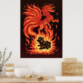 The Flame Tailed Fox Within Poster (Küche)