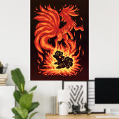 The Flame Tailed Fox Within Poster (Heimbüro)