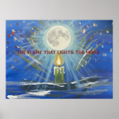 the flame that lights the moon poster (Vorne)