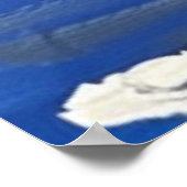 the flame that lights the moon poster (Ecke)