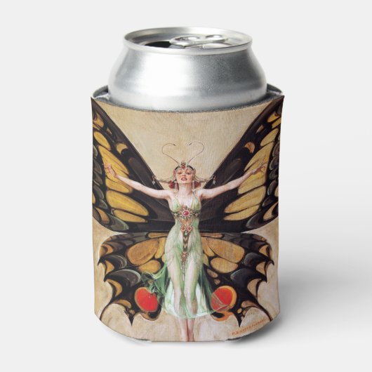 The Flapper Girl's Metamorphosis to Butterfly 1922 Dosenkühler (Kanne Vorderseite)