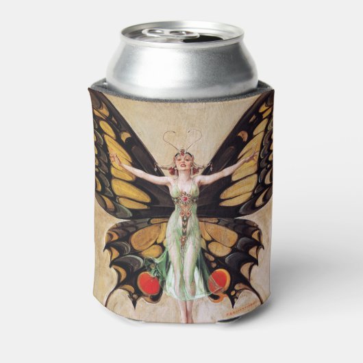 The Flapper Girl's Metamorphosis to Butterfly 1922 Dosenkühler (Kanne Rückseite)