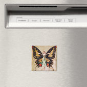 The Flapper Girl's Metamorphosis to Butterfly 1922 Magnet (In Situ (Geschirrspüler))