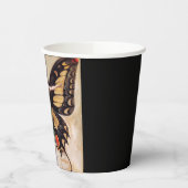 The Flapper Girl's Metamorphosis to Butterfly 1922 Pappbecher (Links)