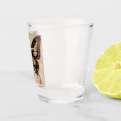 The Flapper Girl's Metamorphosis to Butterfly 1922 Schnapsglas (Rechts)