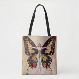The Flapper Girl's Metamorphosis to Butterfly 1922 Tasche