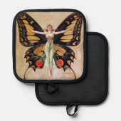 The Flapper Girl's Metamorphosis to Butterfly 1922 Topflappen (Vorderseite/Rückseite)